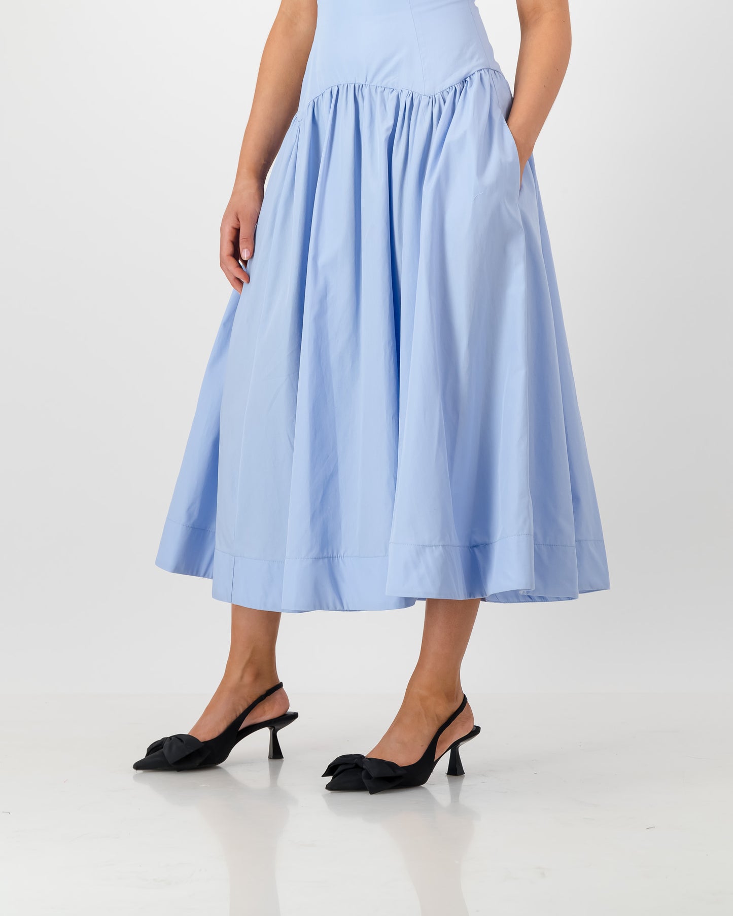 Gaia Midi Dress - Powder Blue