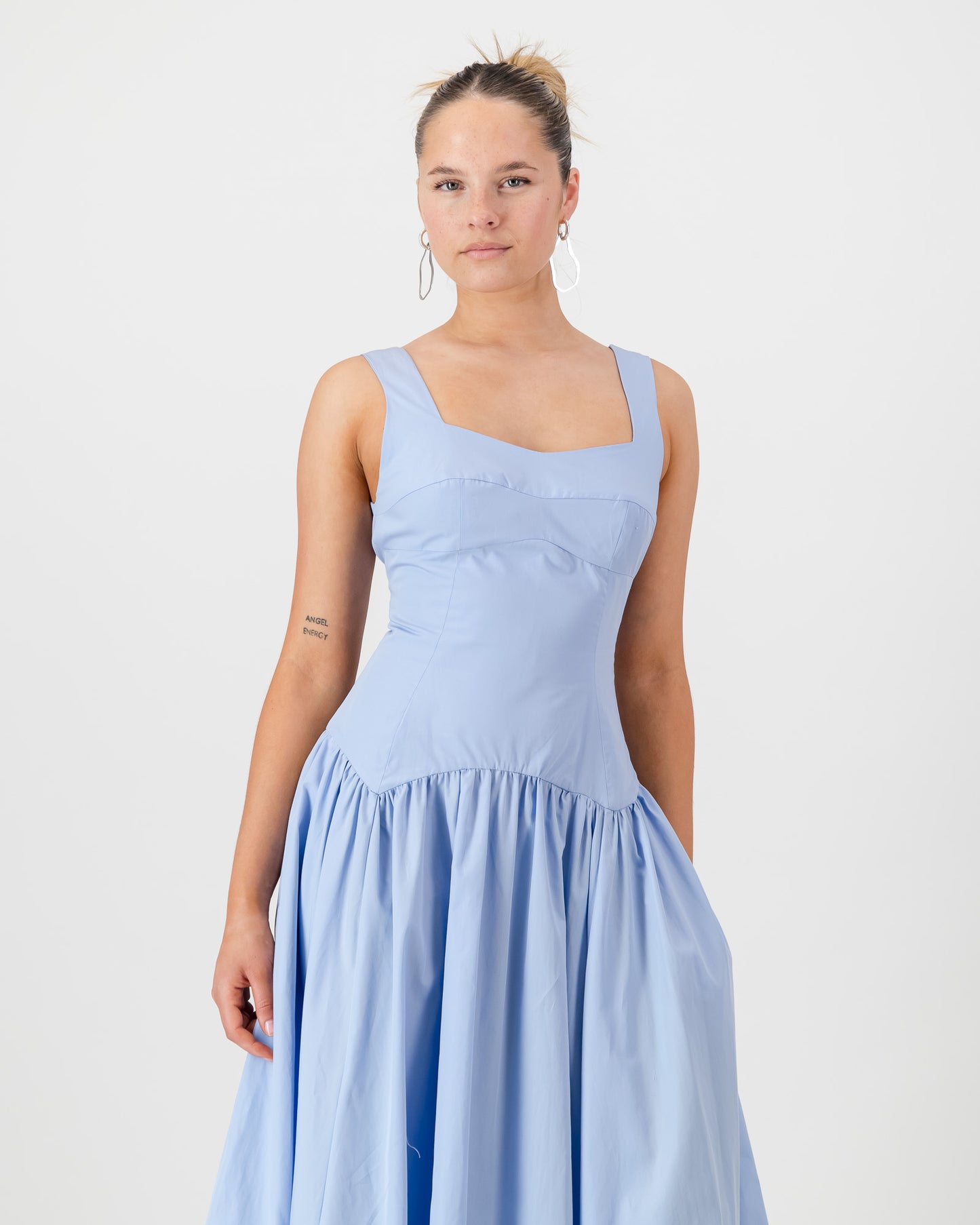 Gaia Midi Dress - Powder Blue