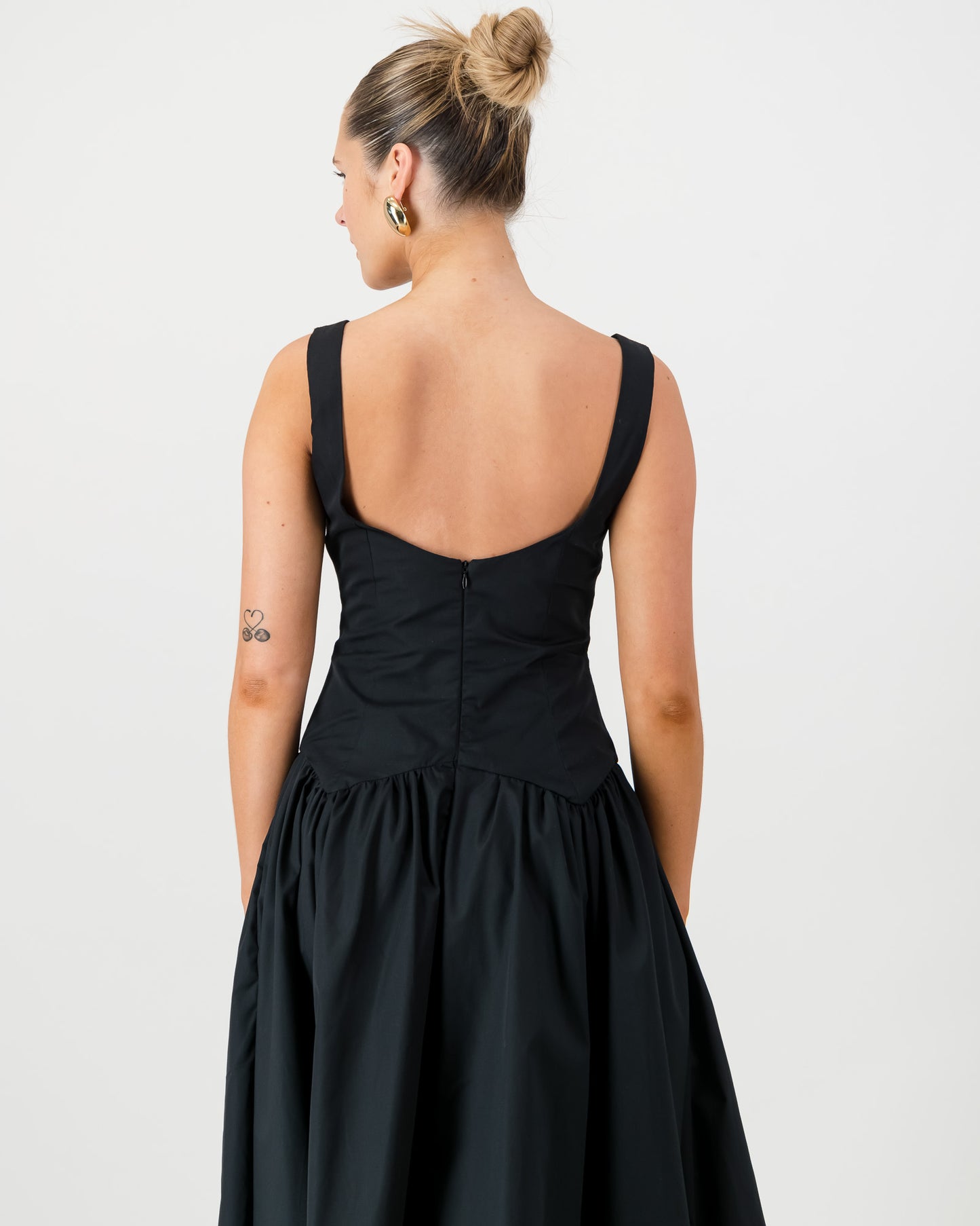 Gaia Midi Dress - Black