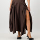 Gaia Maxi Skirt - Brown