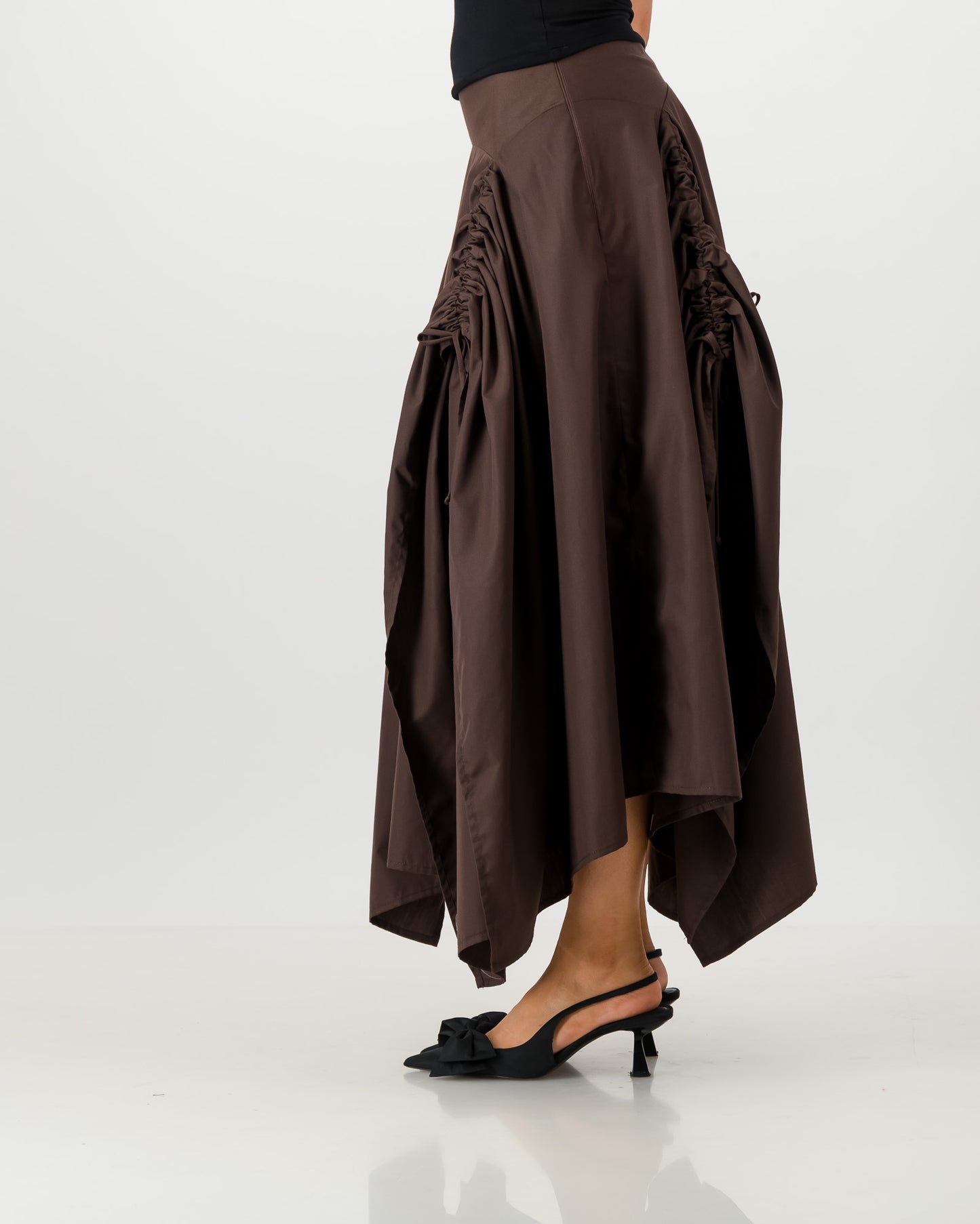 Gaia Maxi Skirt - Brown