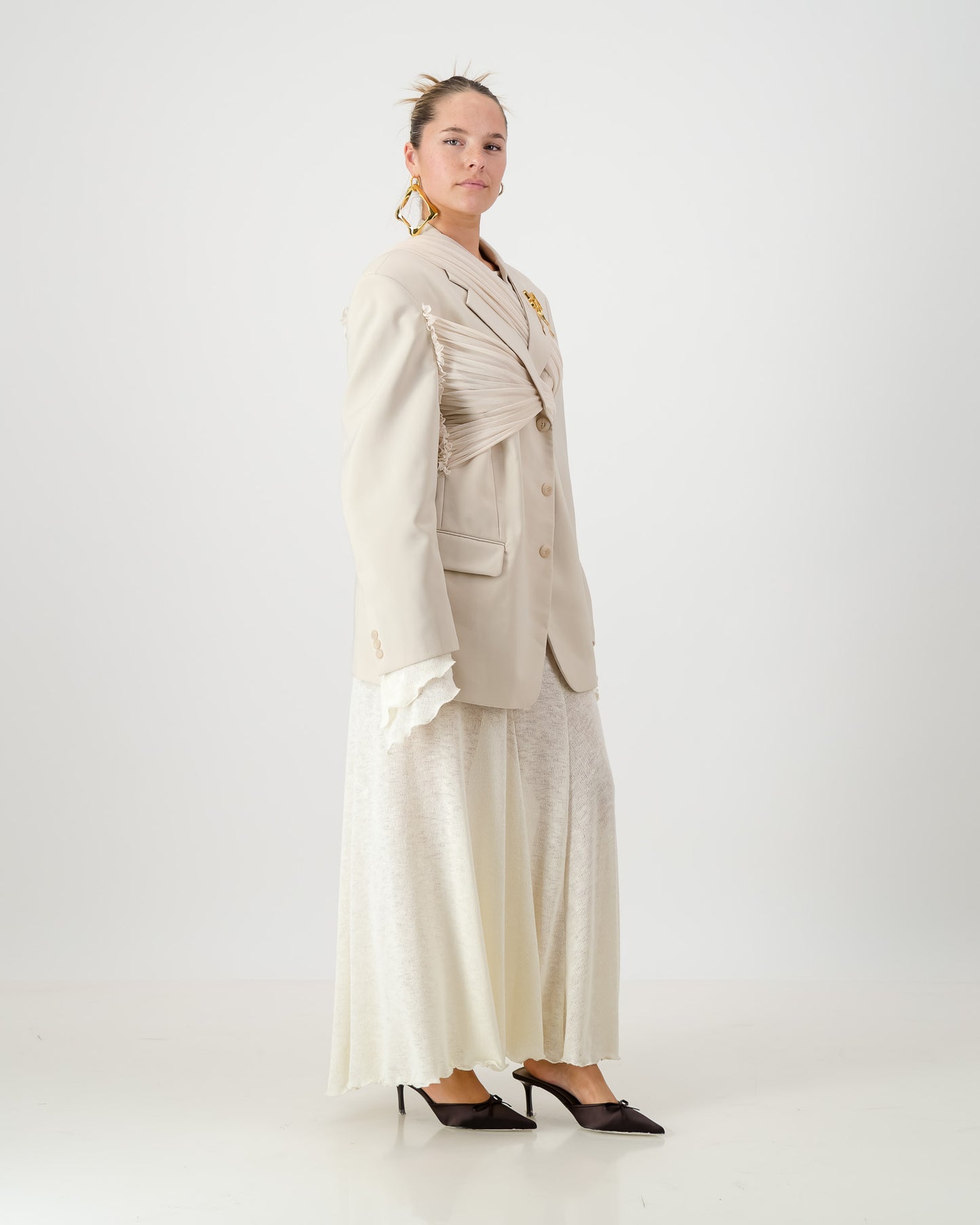 Wrap Blazer - Cream