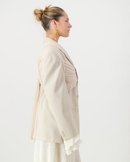 Wrap Blazer - Cream