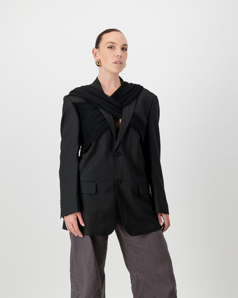 Wrap Blazer - Black