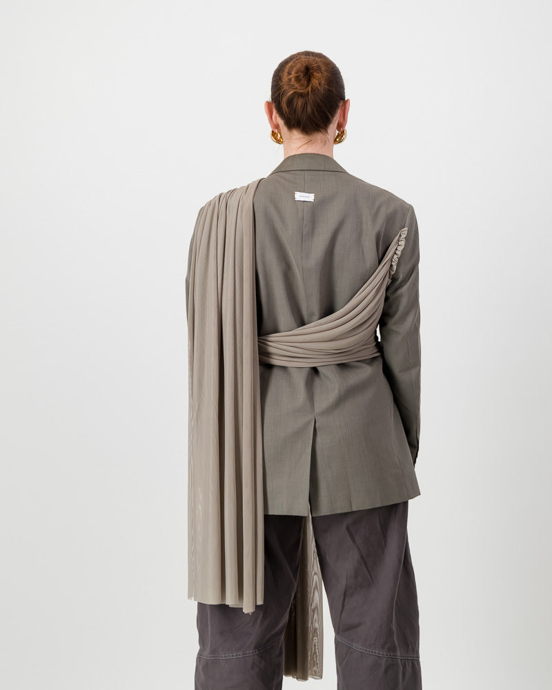 Wrap Blazer - Greyge