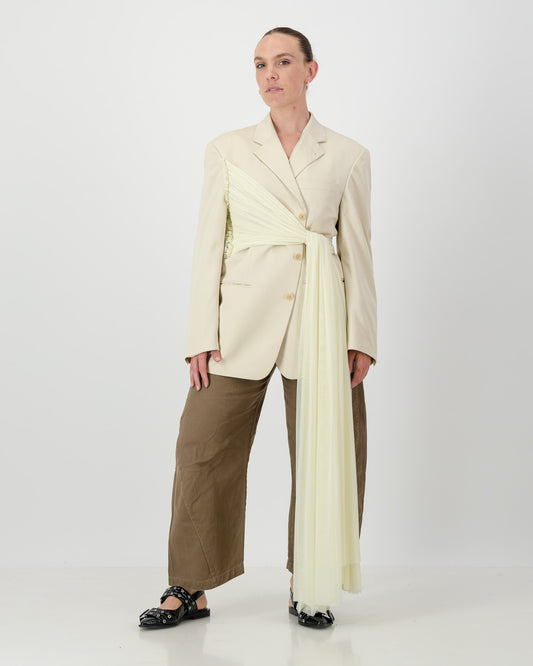 Wrap Blazer - Cream
