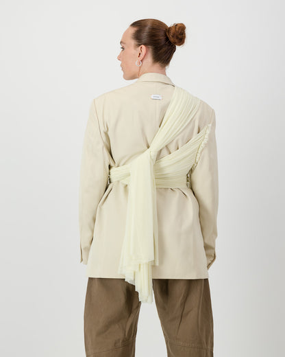 Wrap Blazer - Cream