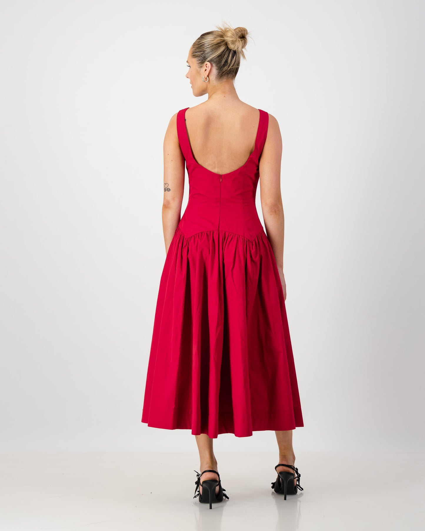 Gaia Midi Dress - Ruby Red (Limited Edition)