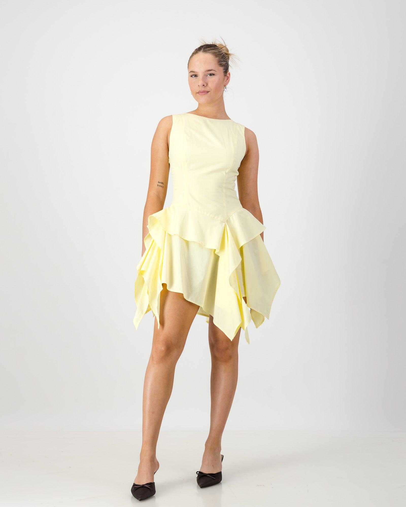 Maya Mini Dress - Butter Yellow