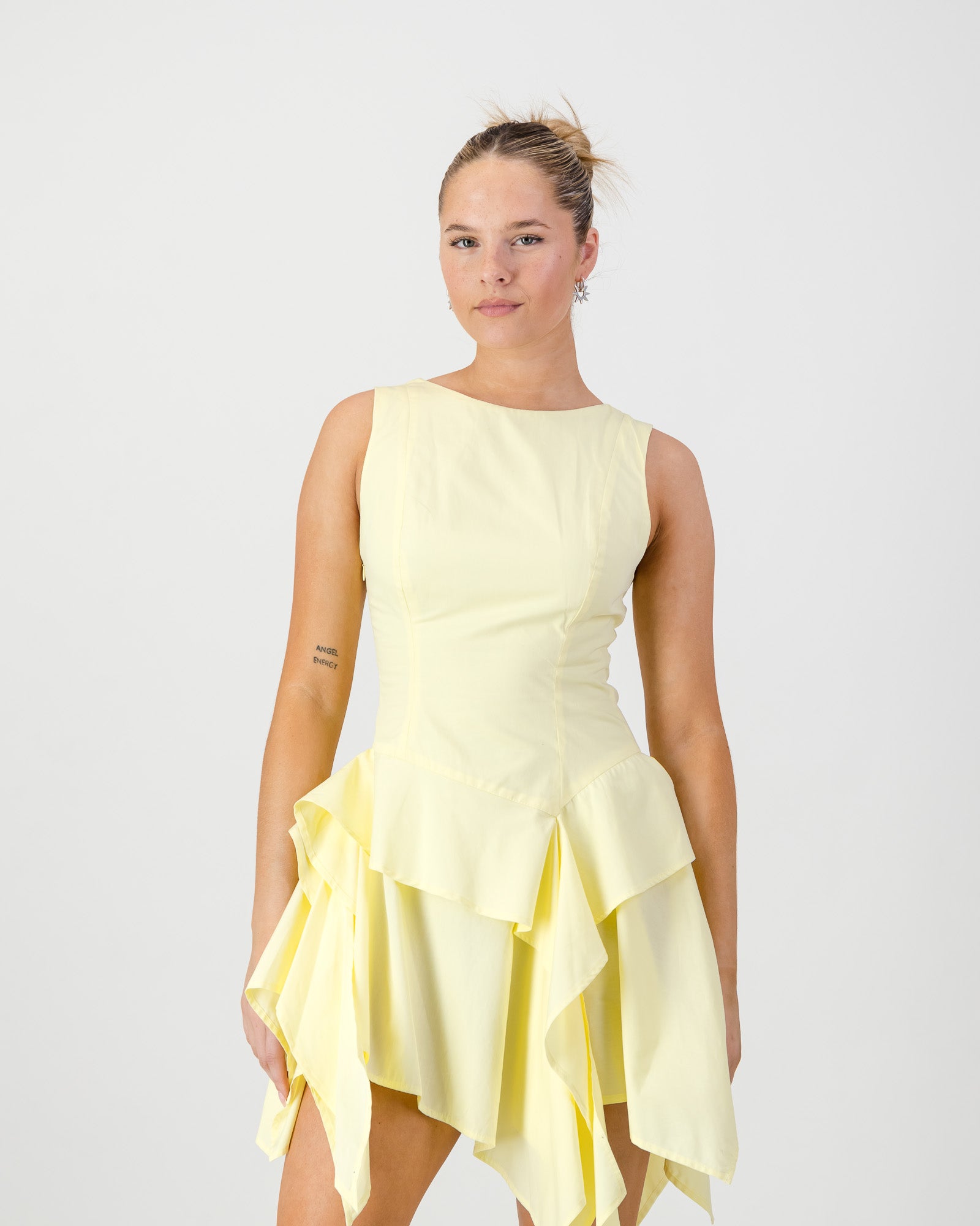 Maya Mini Dress - Butter Yellow