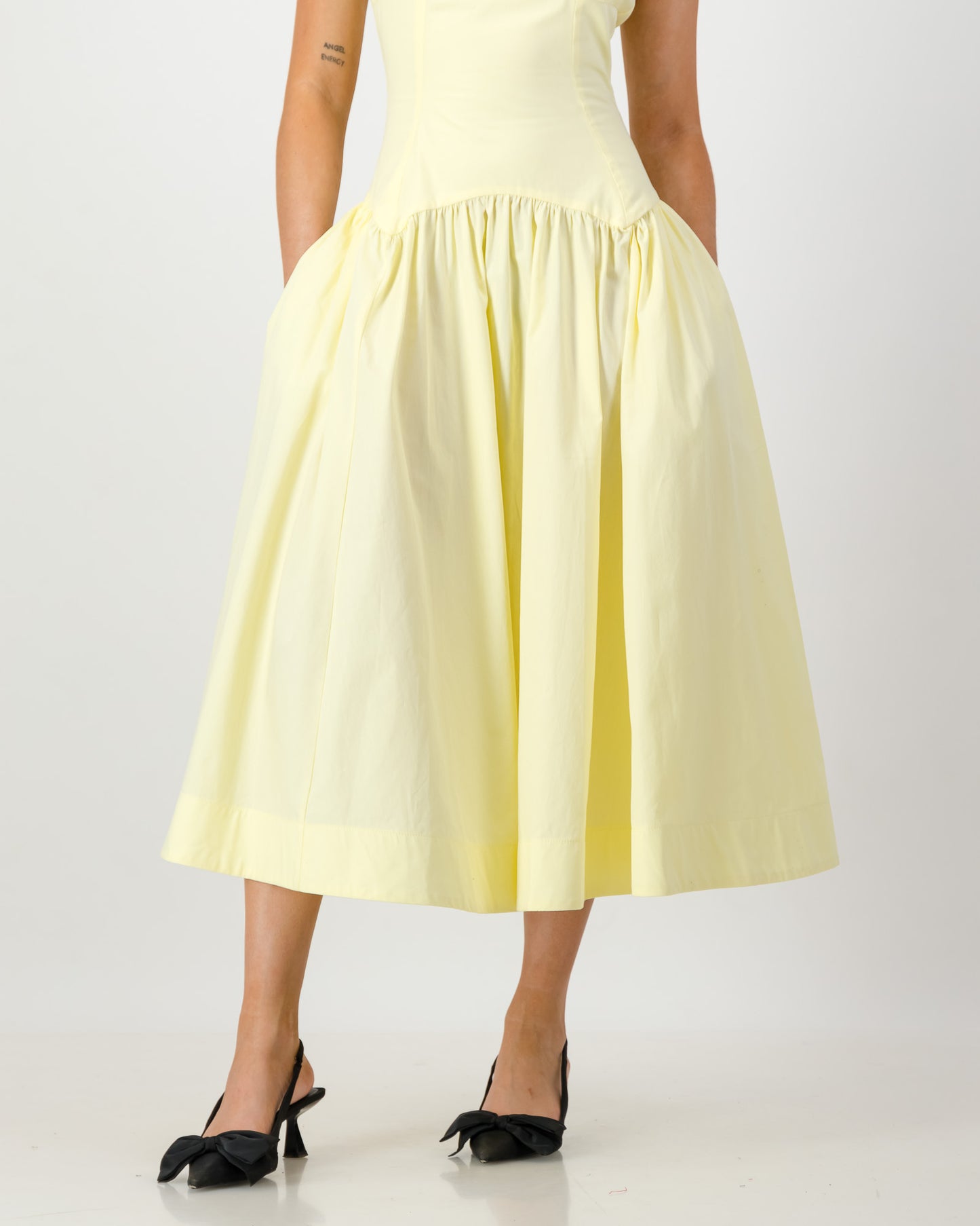 Gaia Midi Dress - Butter Yellow (Limited Edition)