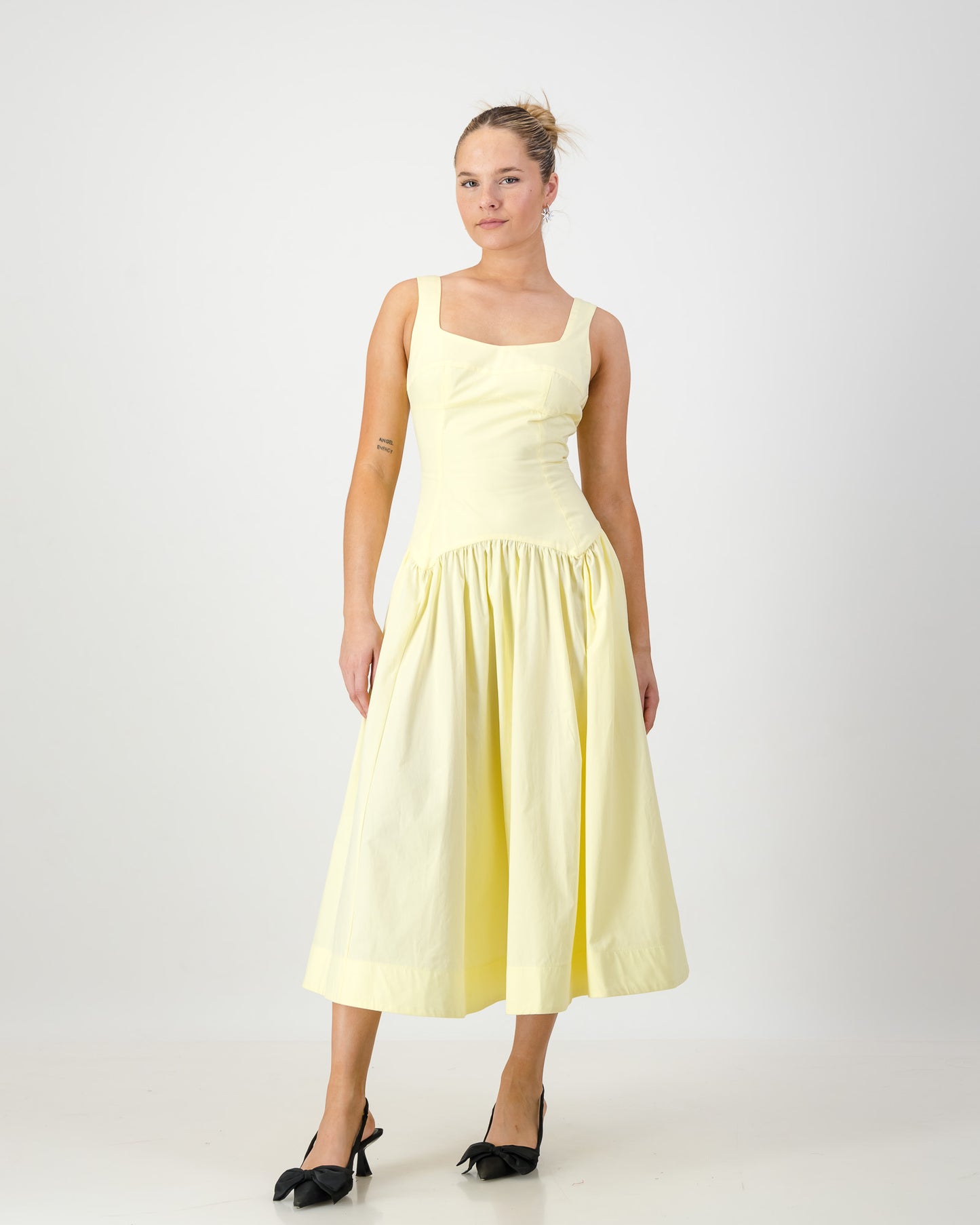 Gaia Midi Dress - Butter Yellow (Limited Edition)