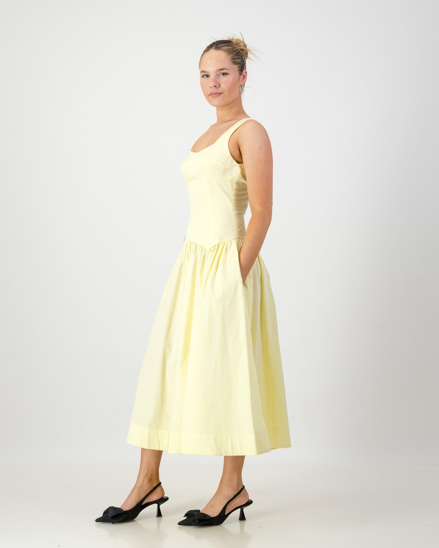 Gaia Midi Dress - Butter Yellow (Limited Edition)