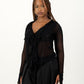 Carrie Mesh Top - Black