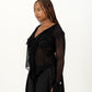 Carrie Mesh Top - Black