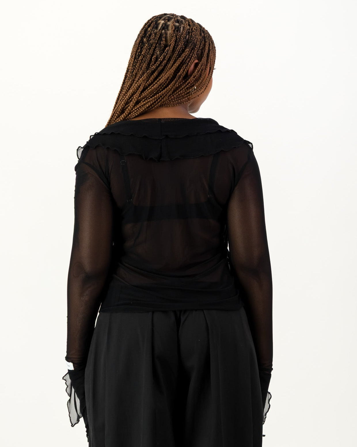 Carrie Mesh Top - Black