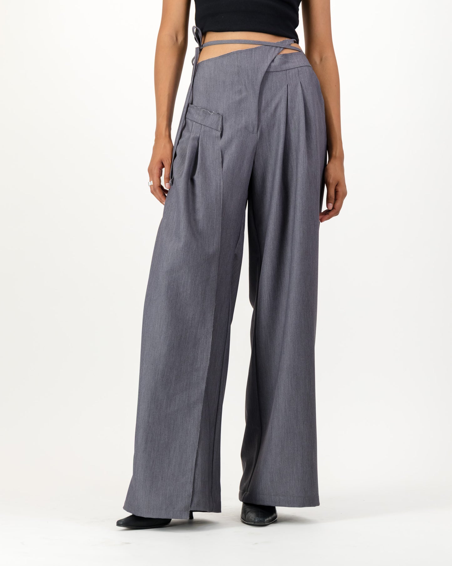 Saturn Wrap Trousers - Grey