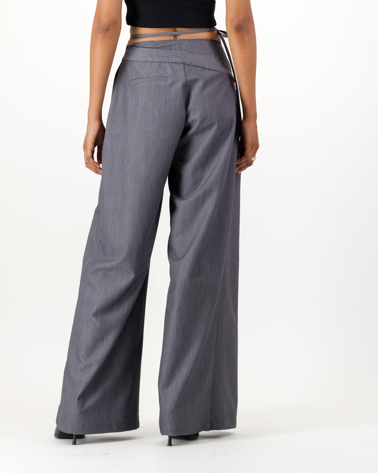 Saturn Wrap Trousers - Grey