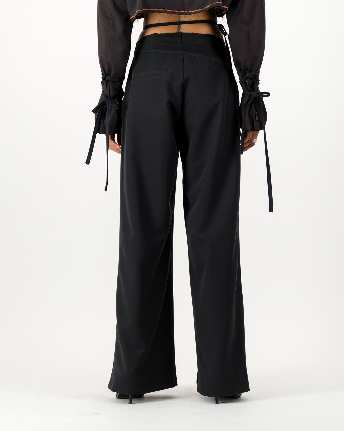 Saturn Wrap Trousers - Black