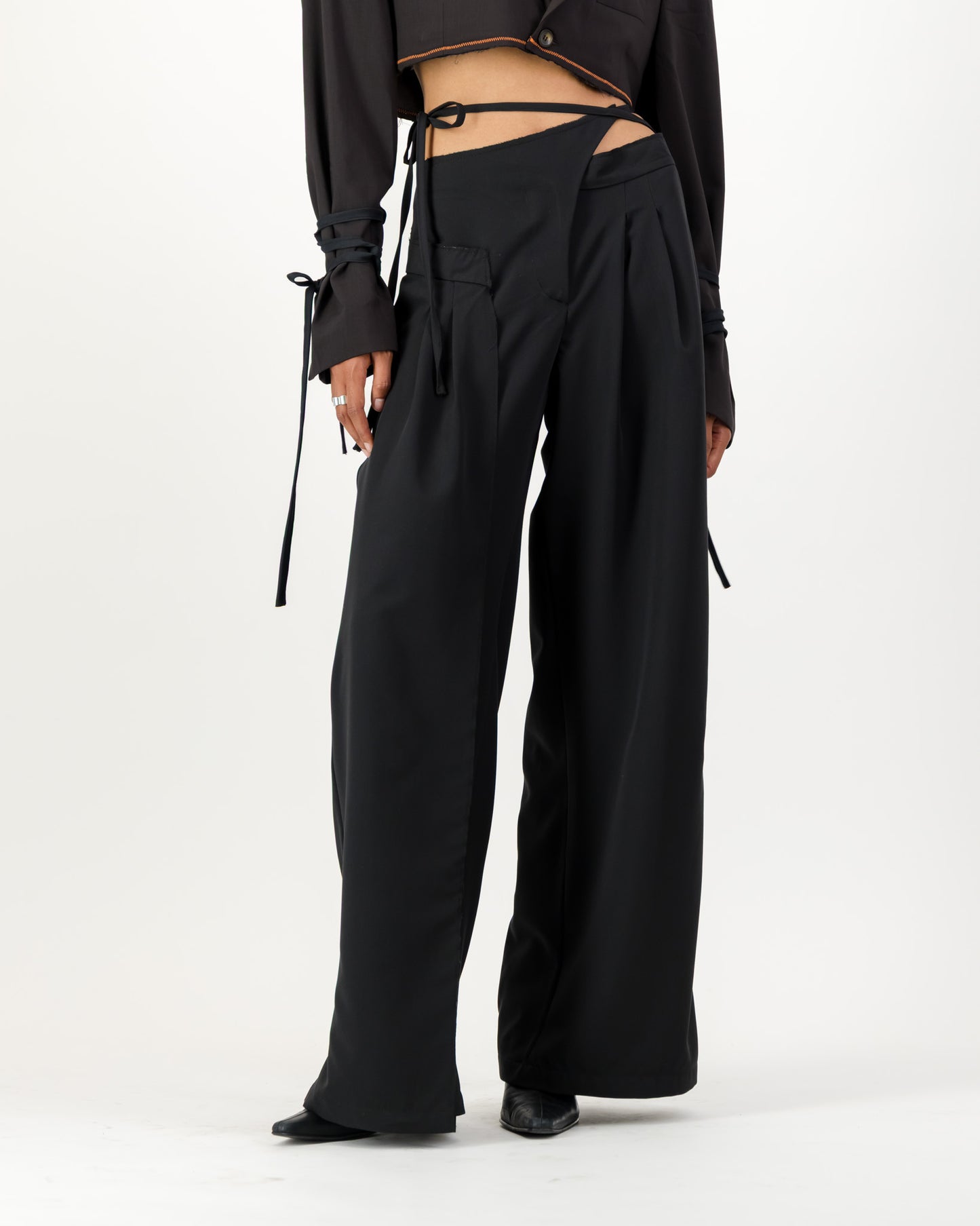 Saturn Wrap Trousers - Black