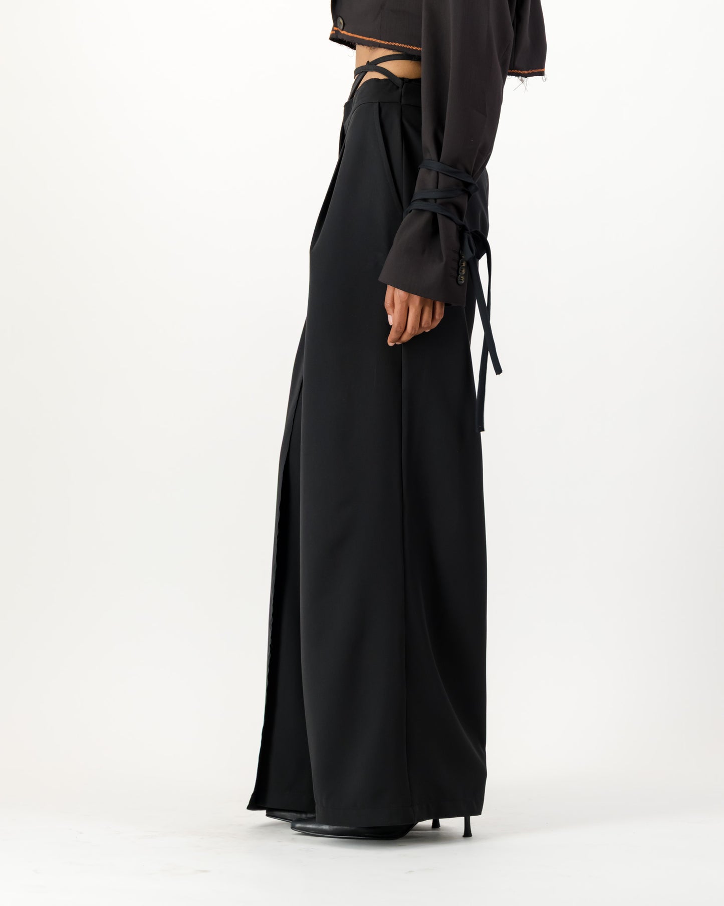 Saturn Wrap Trousers - Black