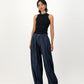Ora Balloon Trousers - Dark Indigo Denim