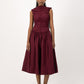 Rush Tush Midi Dress - Burgundy