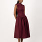 Rush Tush Midi Dress - Burgundy