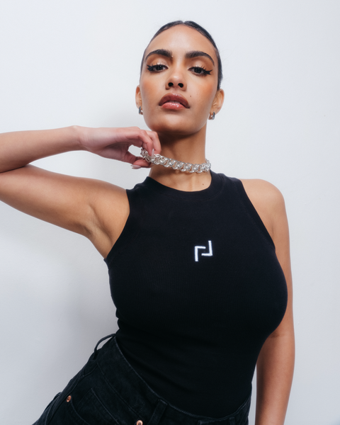 Logo Tank - Black – Rethread Logo Tank - Black – Rethread