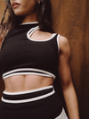 Frankie Tank - Black & Cream