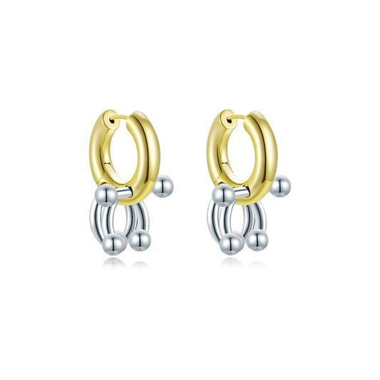 Mini Pierced Hoop - Gold & Silver