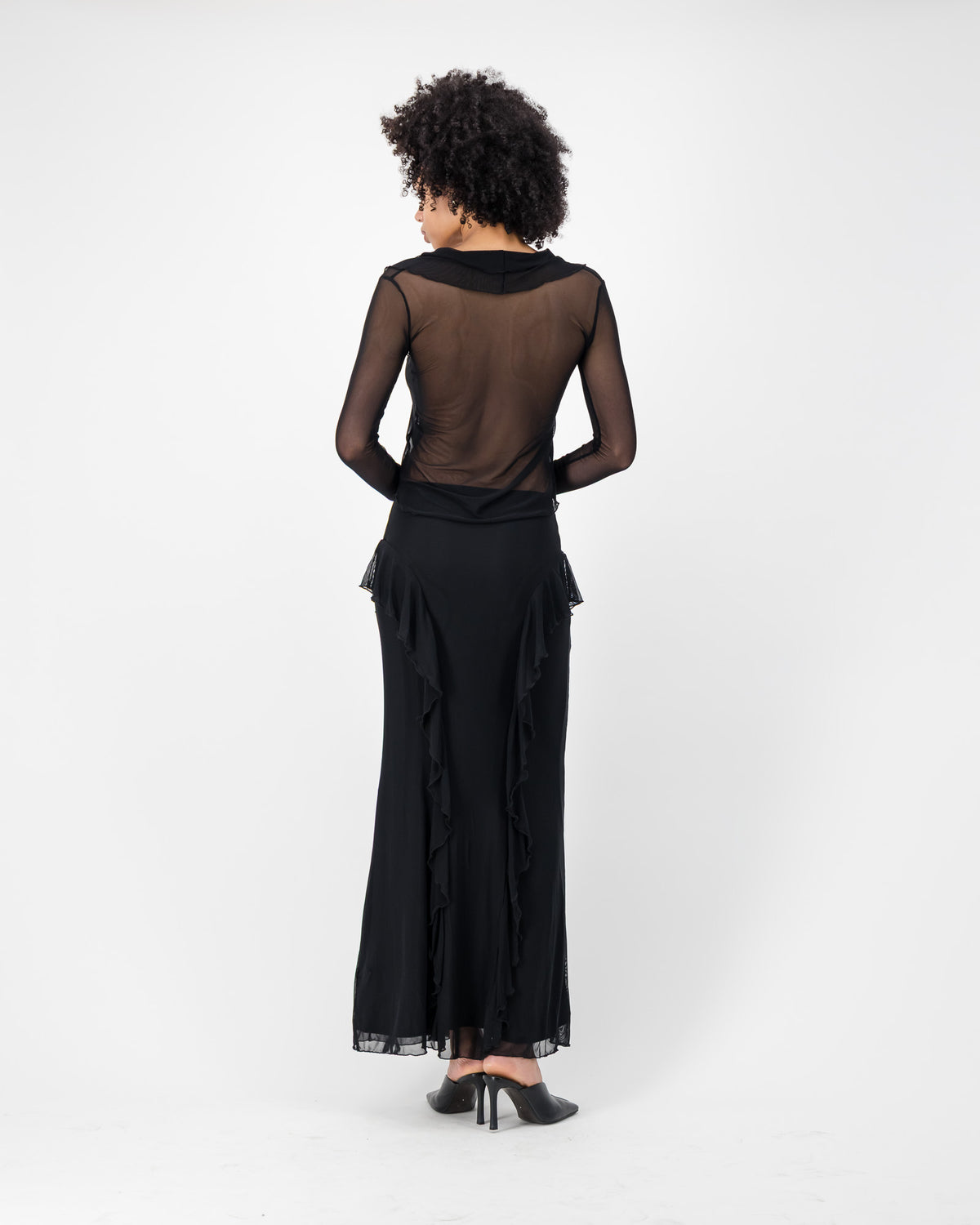 Carrie Mesh Skirt - Black