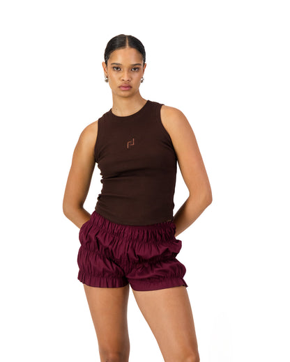 Rush Tush Bloomer Short - Burgundy