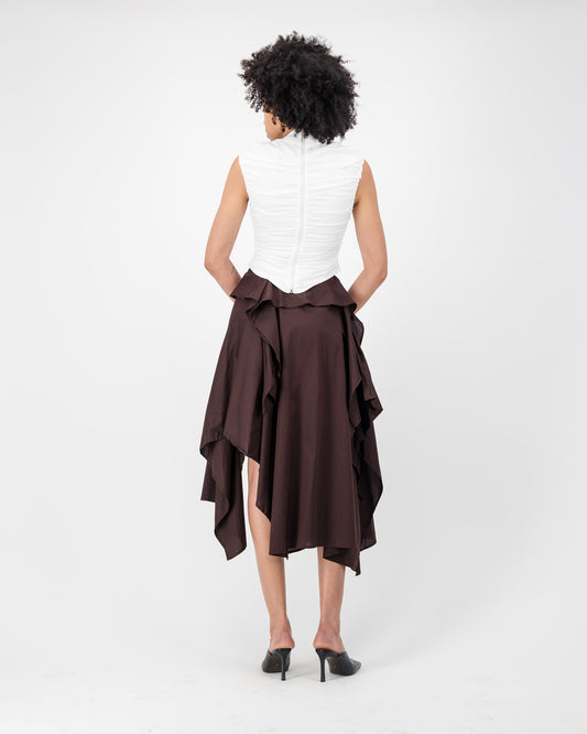 Maya Maxi Skirt - Chocolate