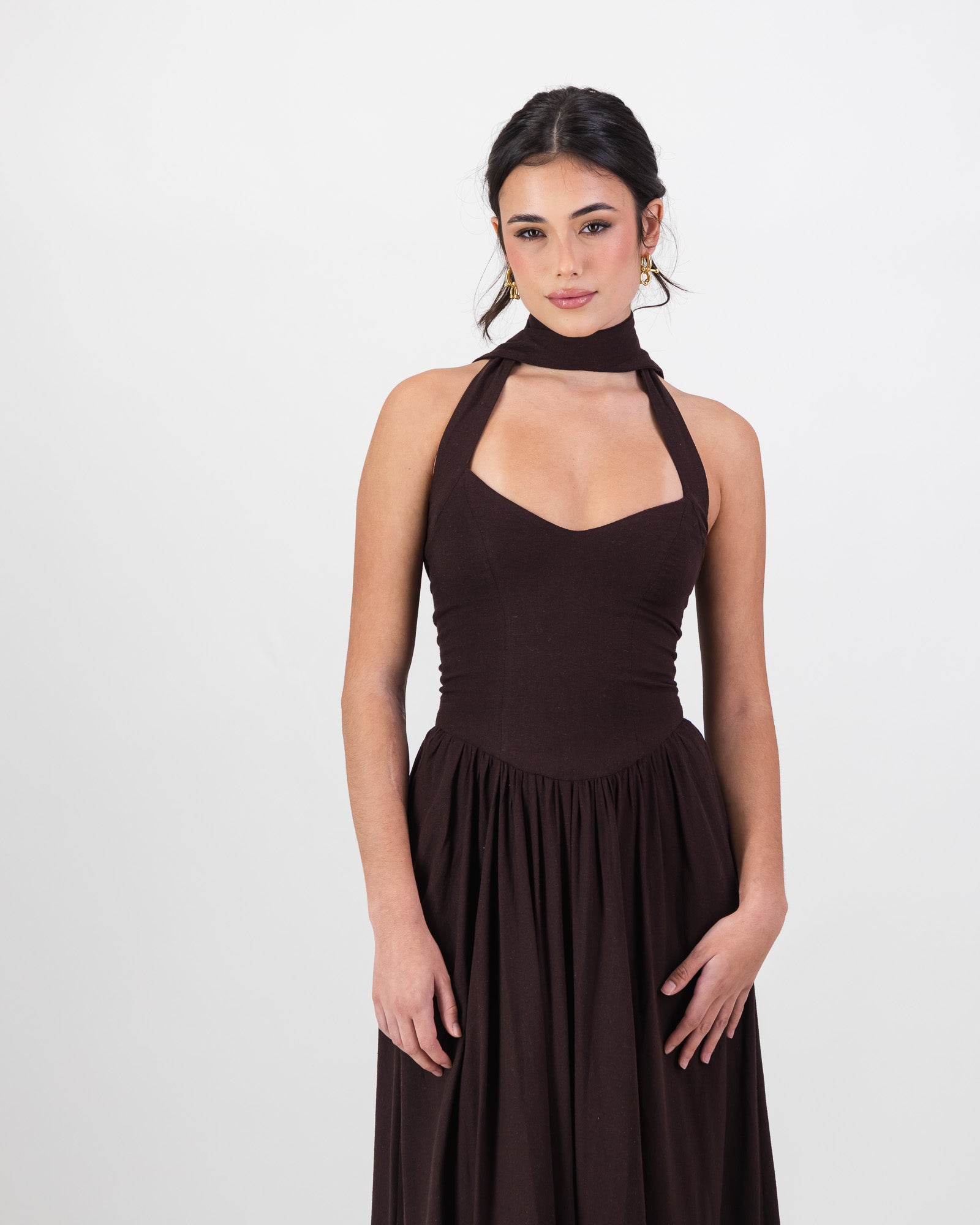 Cango Dress - Chocolate