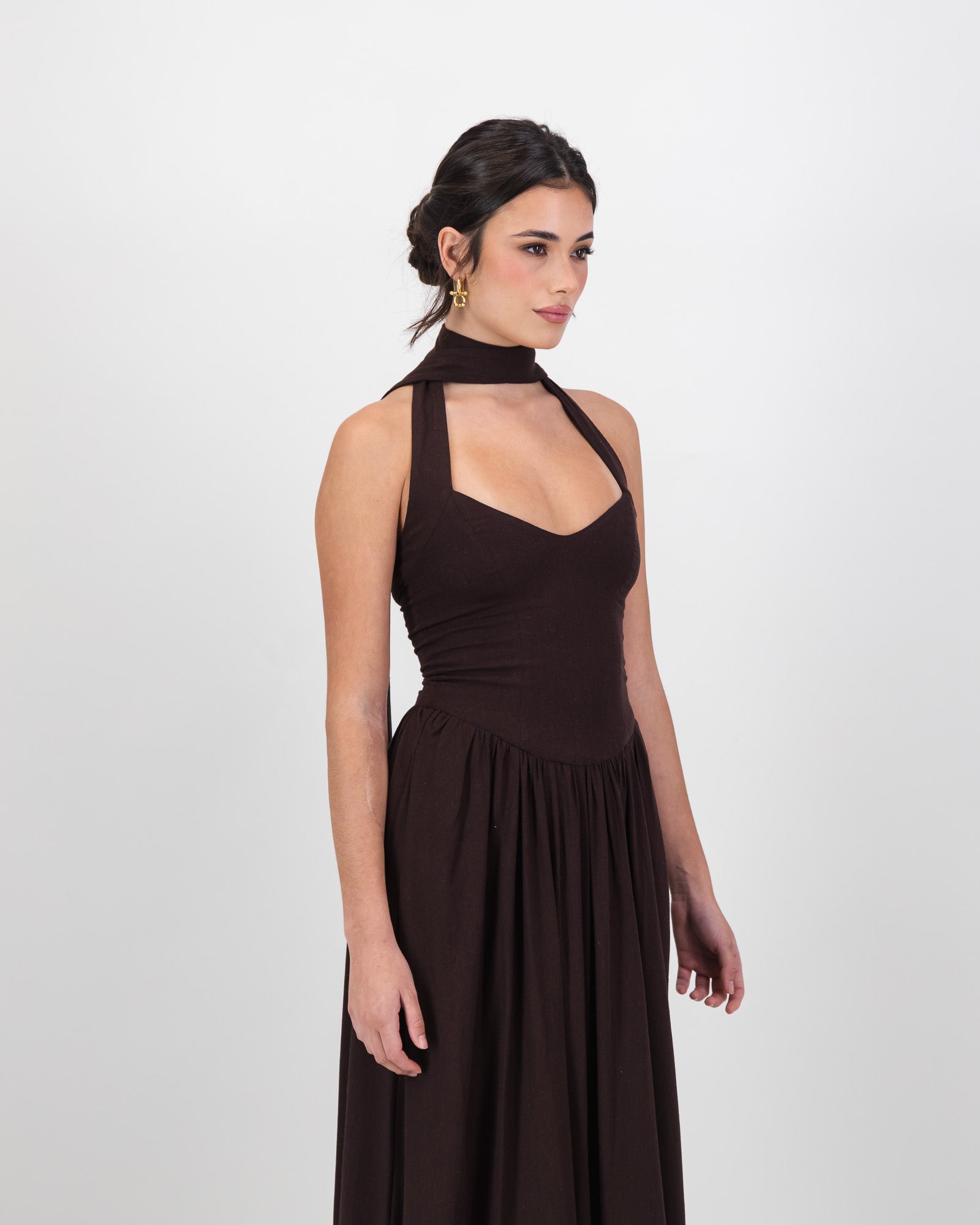 Cango Dress - Chocolate