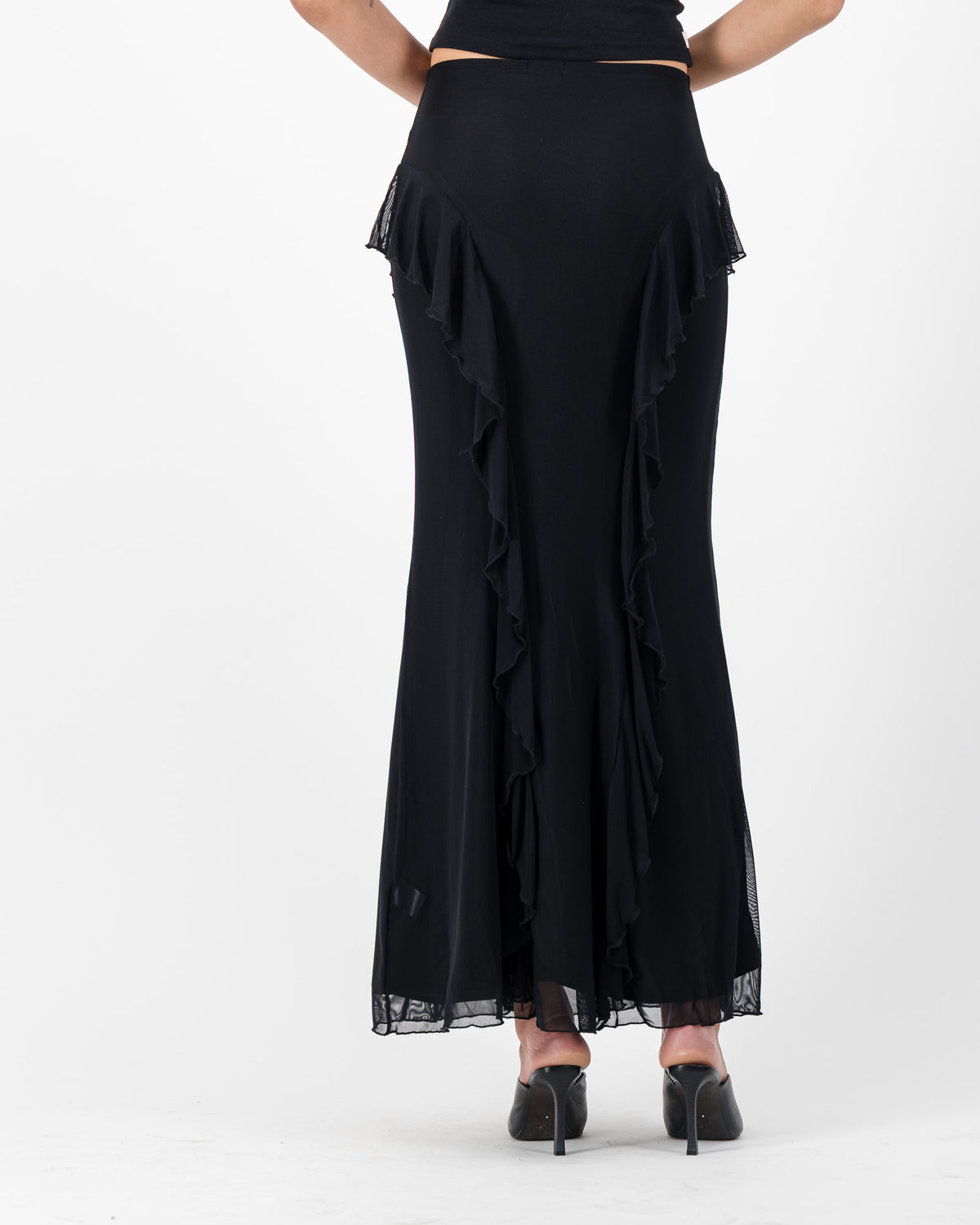 Carrie Mesh Skirt - Black