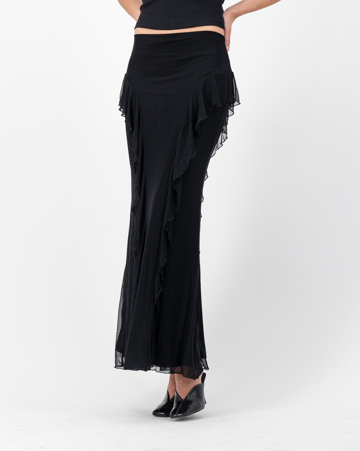 Carrie Mesh Skirt - Black