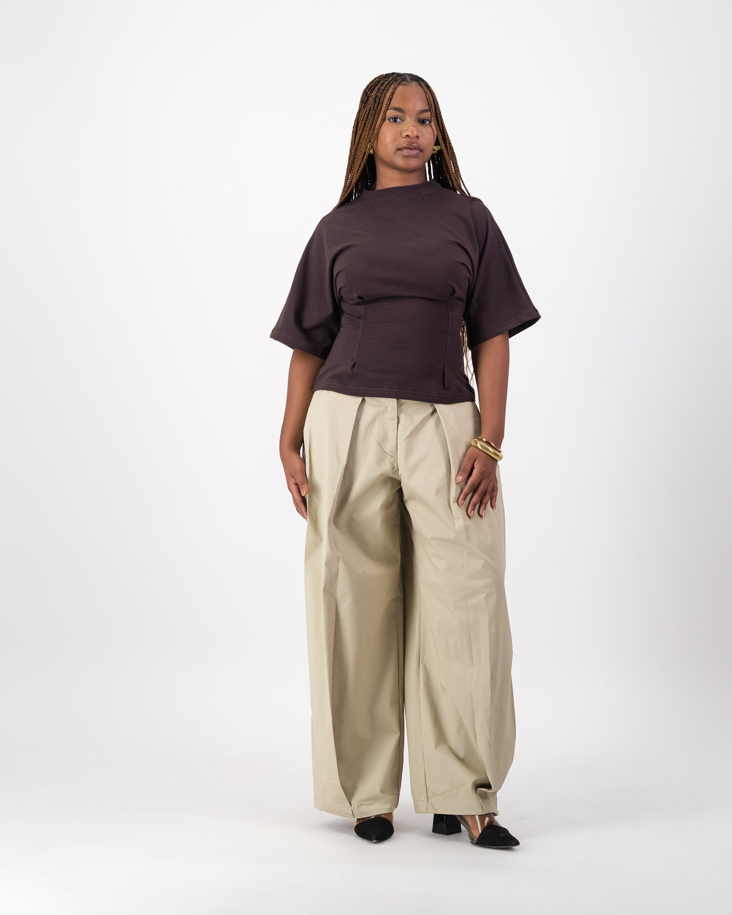 Contour Tee - Chocolate