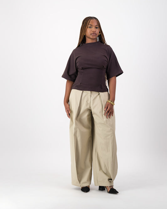 Contour Tee - Chocolate