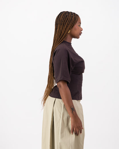 Contour Tee - Chocolate