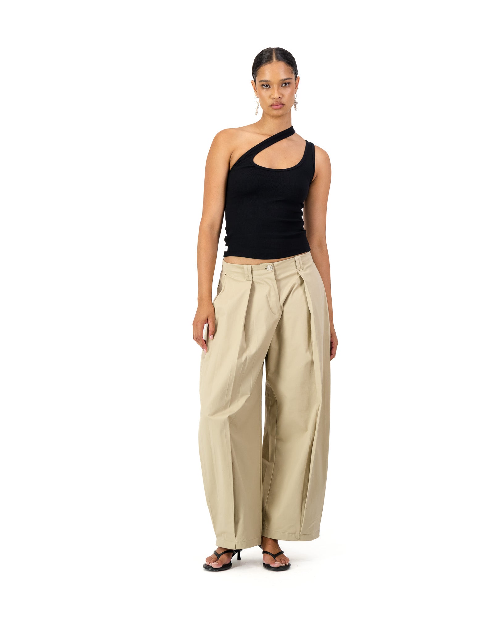 Ora Balloon Trousers - Stone