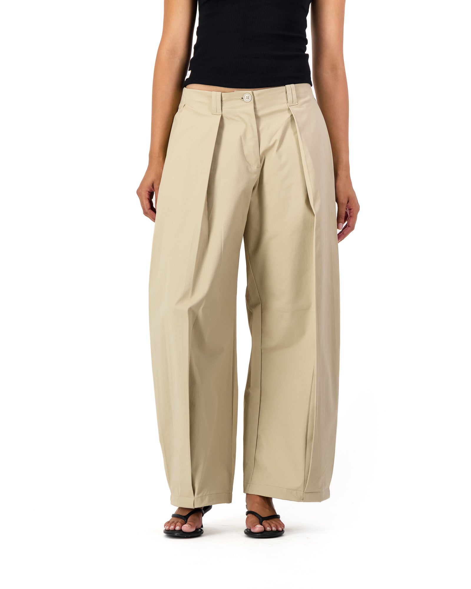 Ora Balloon Trousers - Stone
