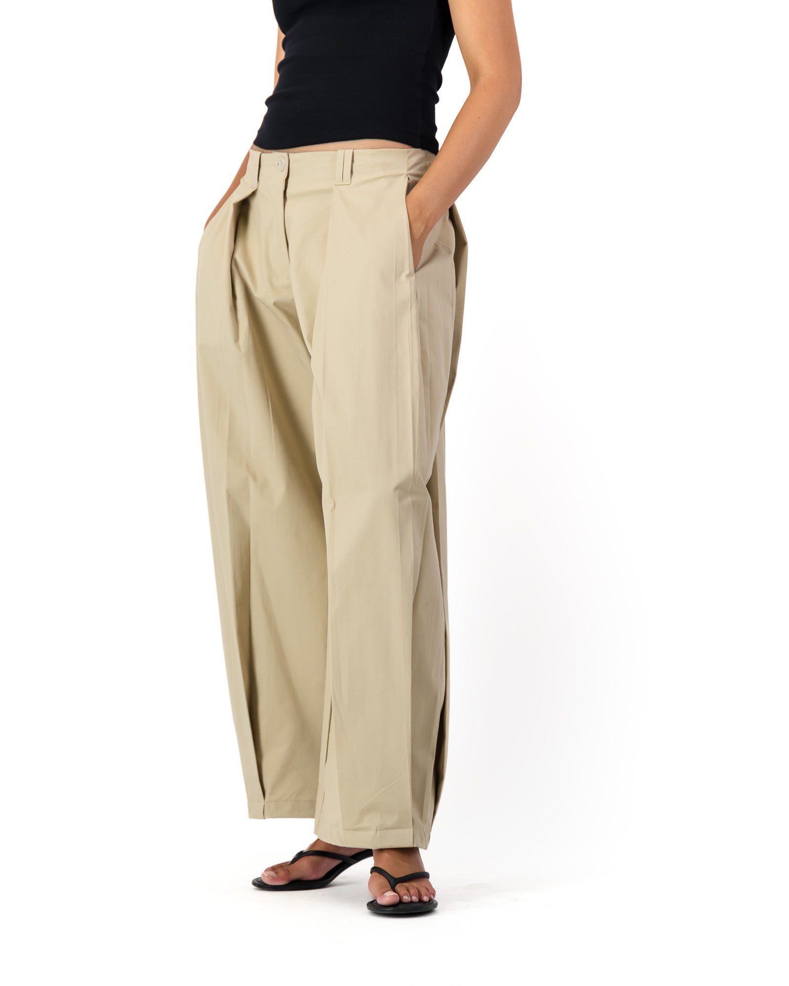 Ora Balloon Trousers - Stone