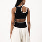 Frankie Tank - Black & Cream