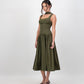 Gaia Midi Dress - Olive