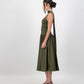 Gaia Midi Dress - Olive