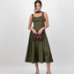 Gaia Midi Dress - Olive