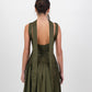 Gaia Midi Dress - Olive