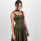 Gaia Midi Dress - Olive
